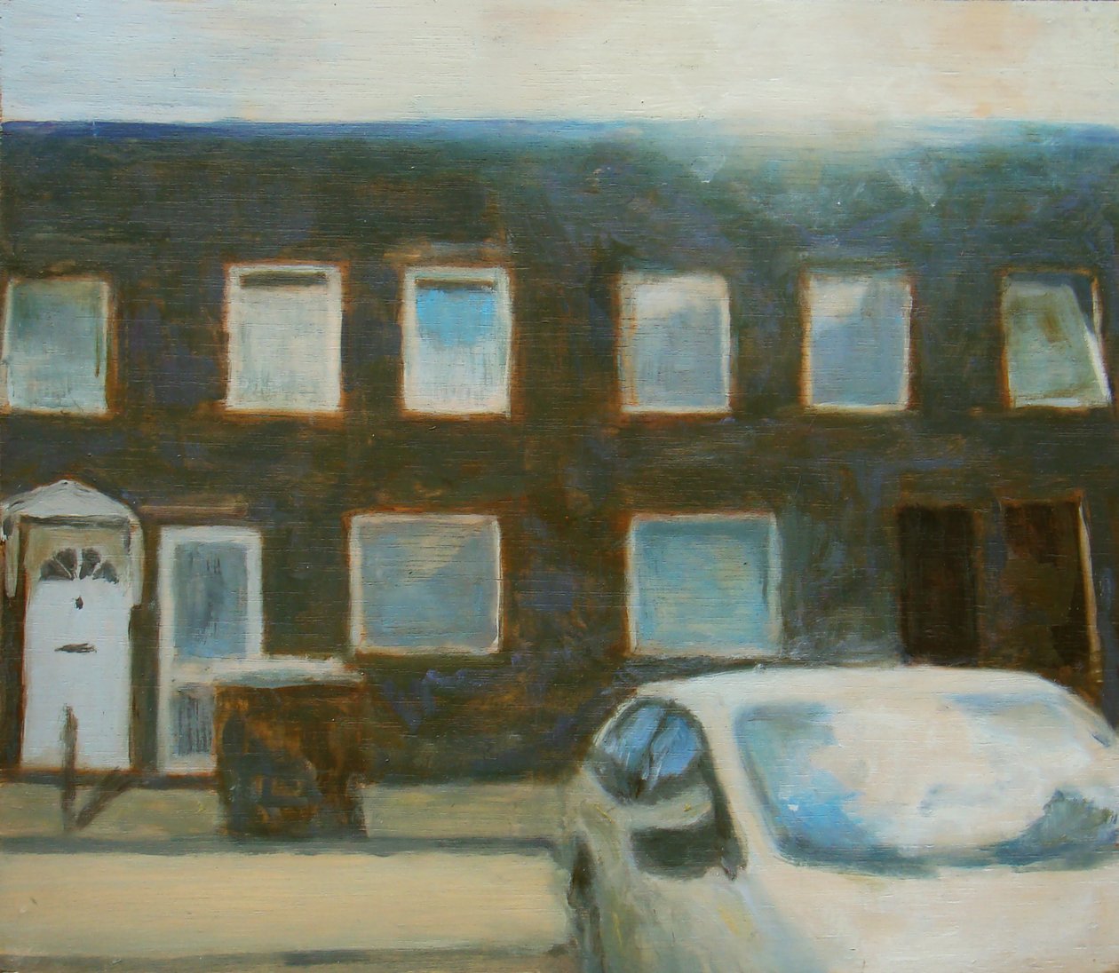 Egy hely, ahol élni 25, 2012 (olaj, rétegelt lemez) alkotó: Trevor Burgess