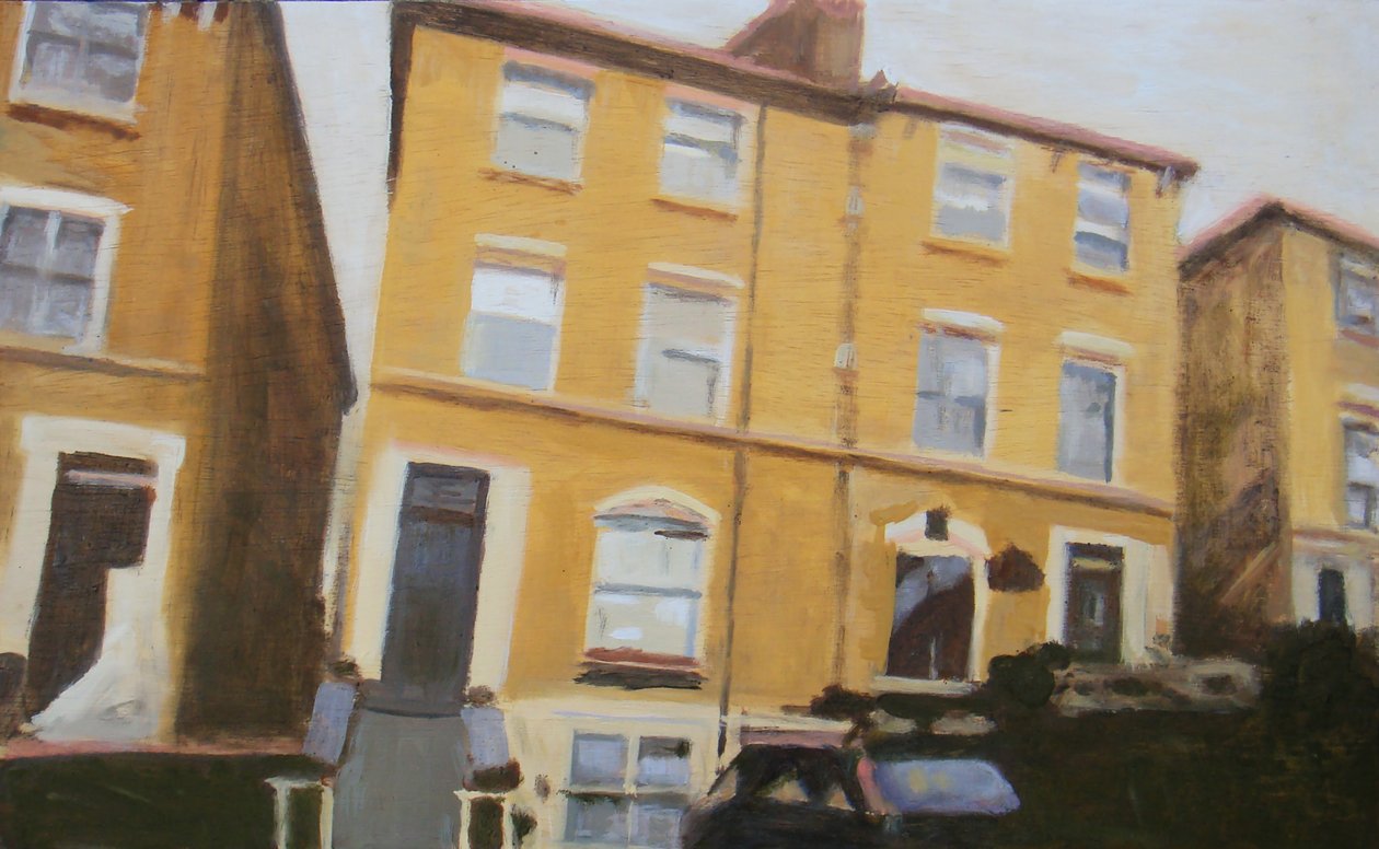 A place to live 41, 2012 (olaj, rétegelt lemez) alkotó: Trevor Burgess