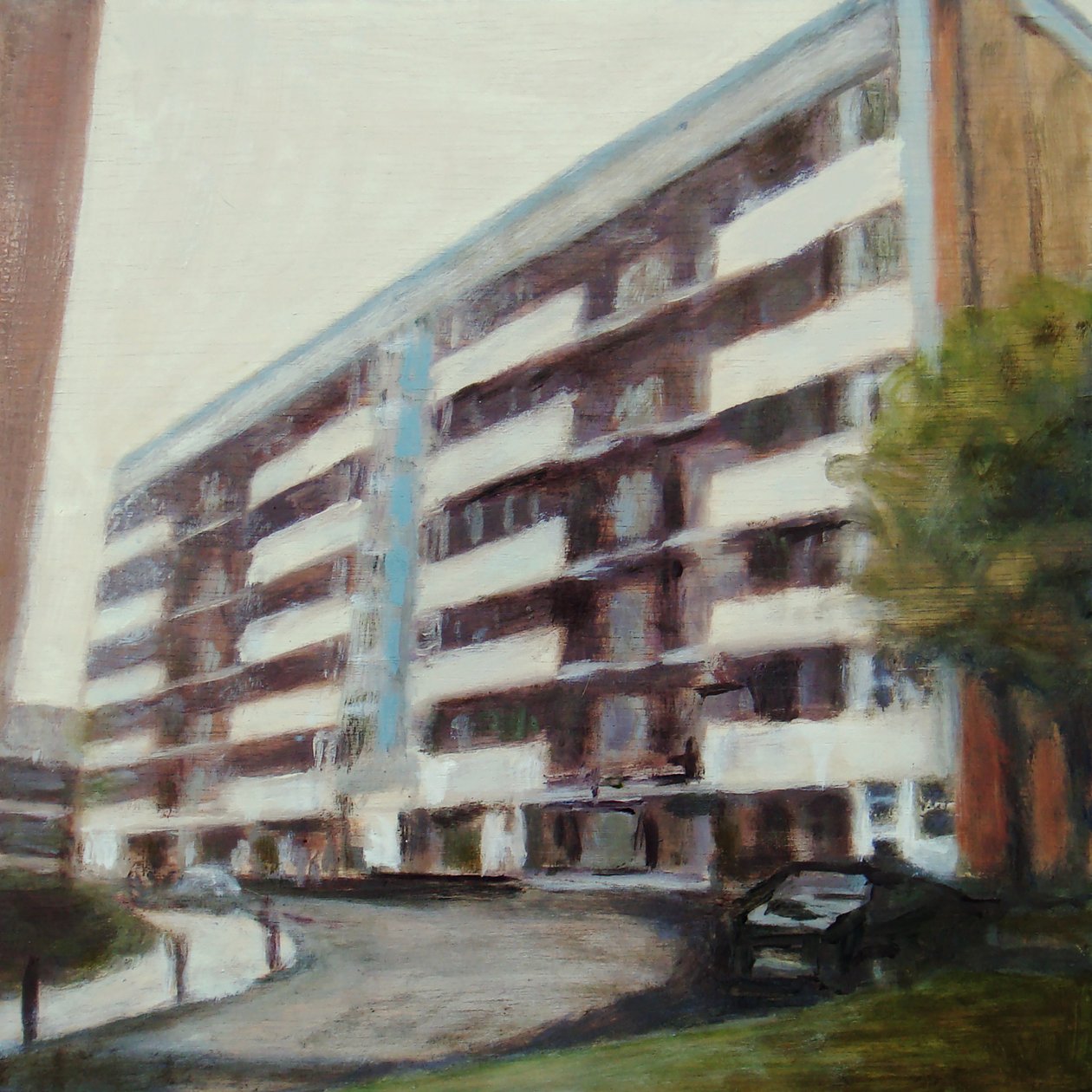 Egy hely, ahol élni lehet 43, 2012 (olaj, rétegelt lemez) alkotó: Trevor Burgess