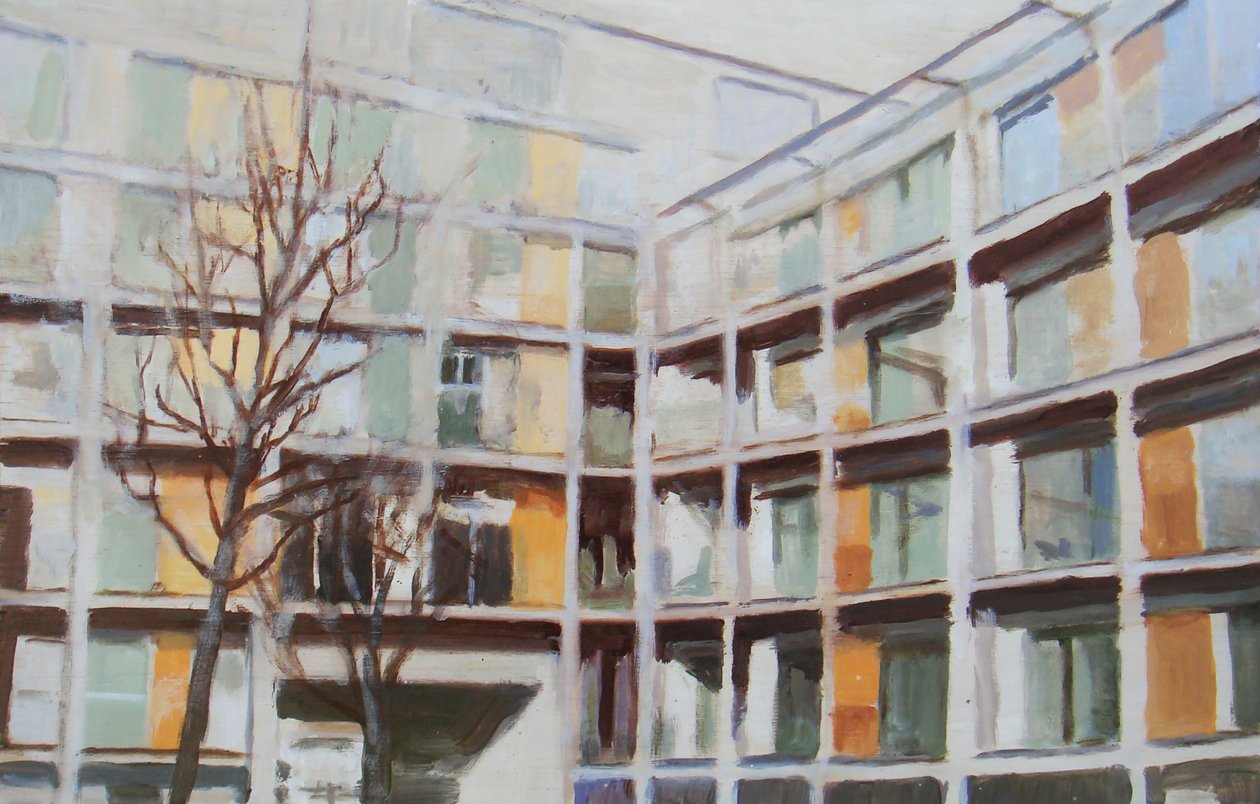 Egy hely, ahol élni 44, 2012 (olaj, rétegelt lemez) alkotó: Trevor Burgess