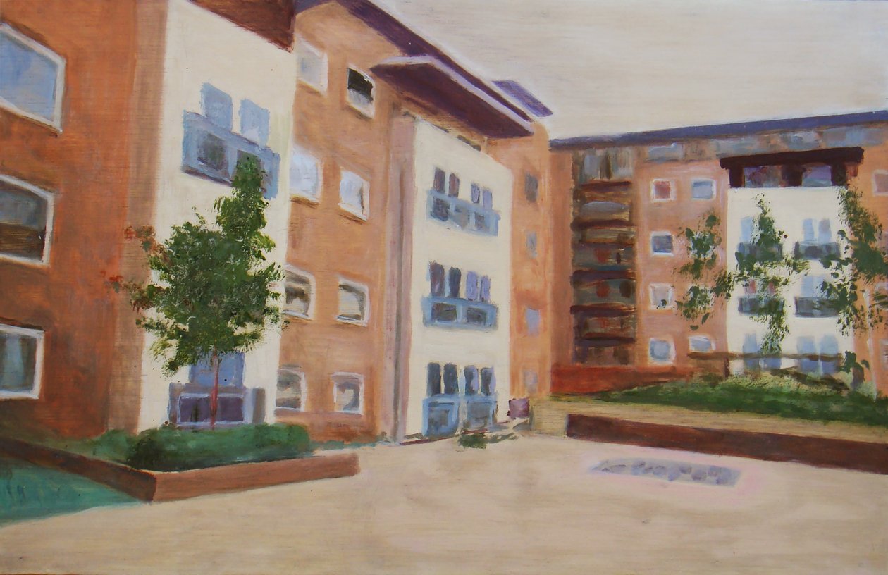 Egy hely, ahol élni 45, 2012 (olaj, rétegelt lemez) alkotó: Trevor Burgess
