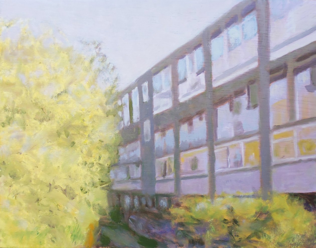 Egy hely, ahol élni 53, 2013 (olaj, rétegelt lemez) alkotó: Trevor Burgess