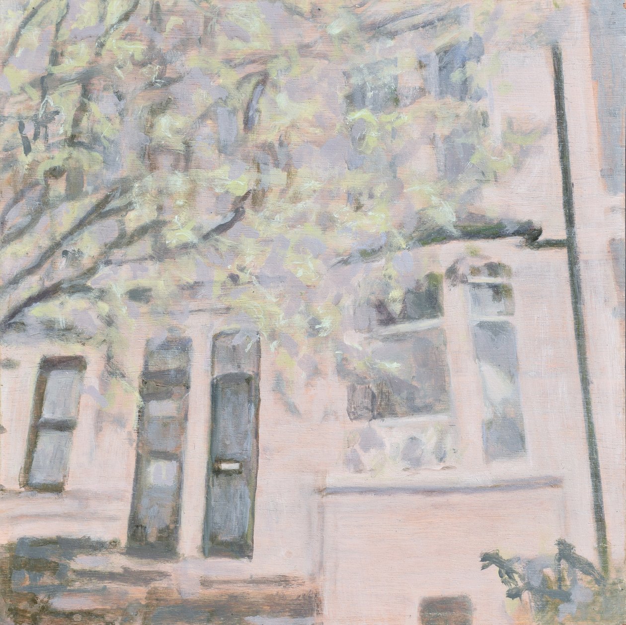 Egy hely, ahol élni 57, 2013 (olaj, rétegelt lemez) alkotó: Trevor Burgess