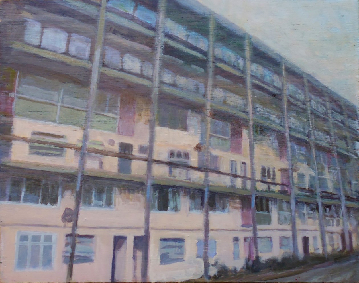 Egy hely, ahol élni 60, 2013 (olaj, rétegelt lemez) alkotó: Trevor Burgess