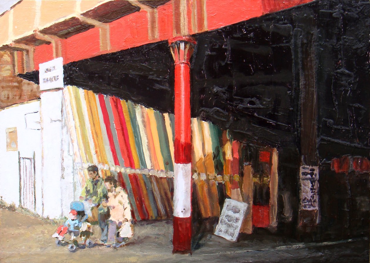Szőnyegek, 2008 (olaj, tábla) alkotó: Trevor Burgess