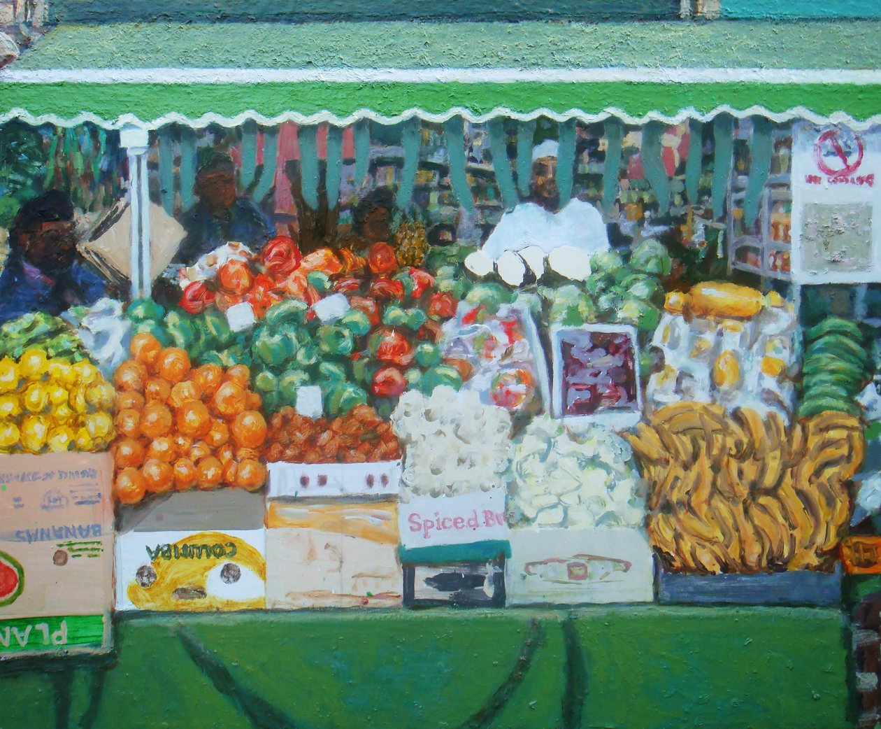 Groceries (Deptford, London), 2011 (olaj, tábla) alkotó: Trevor Burgess