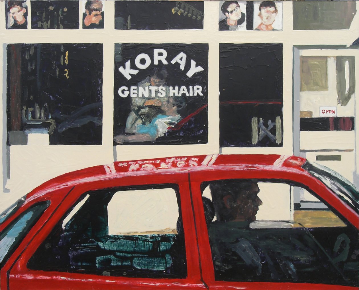 Koray Gents Hair, 2003 (olaj, karton) alkotó: Trevor Burgess