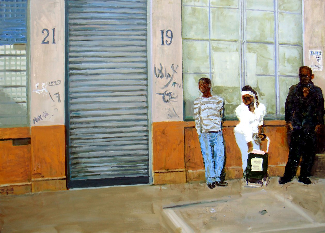 Várakozás, 2009 (olaj, vászon) alkotó: Trevor Burgess