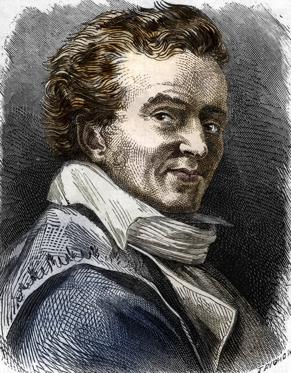 Dominique Vivant Denon (1747-1825), metsző, író, diplomata, adminisztrátor portréja (Dominique Vivant francia művész, diplomata és író, Baron Denon portréja) Metszet Magángyűjtemény alkotó: Trichon (after)