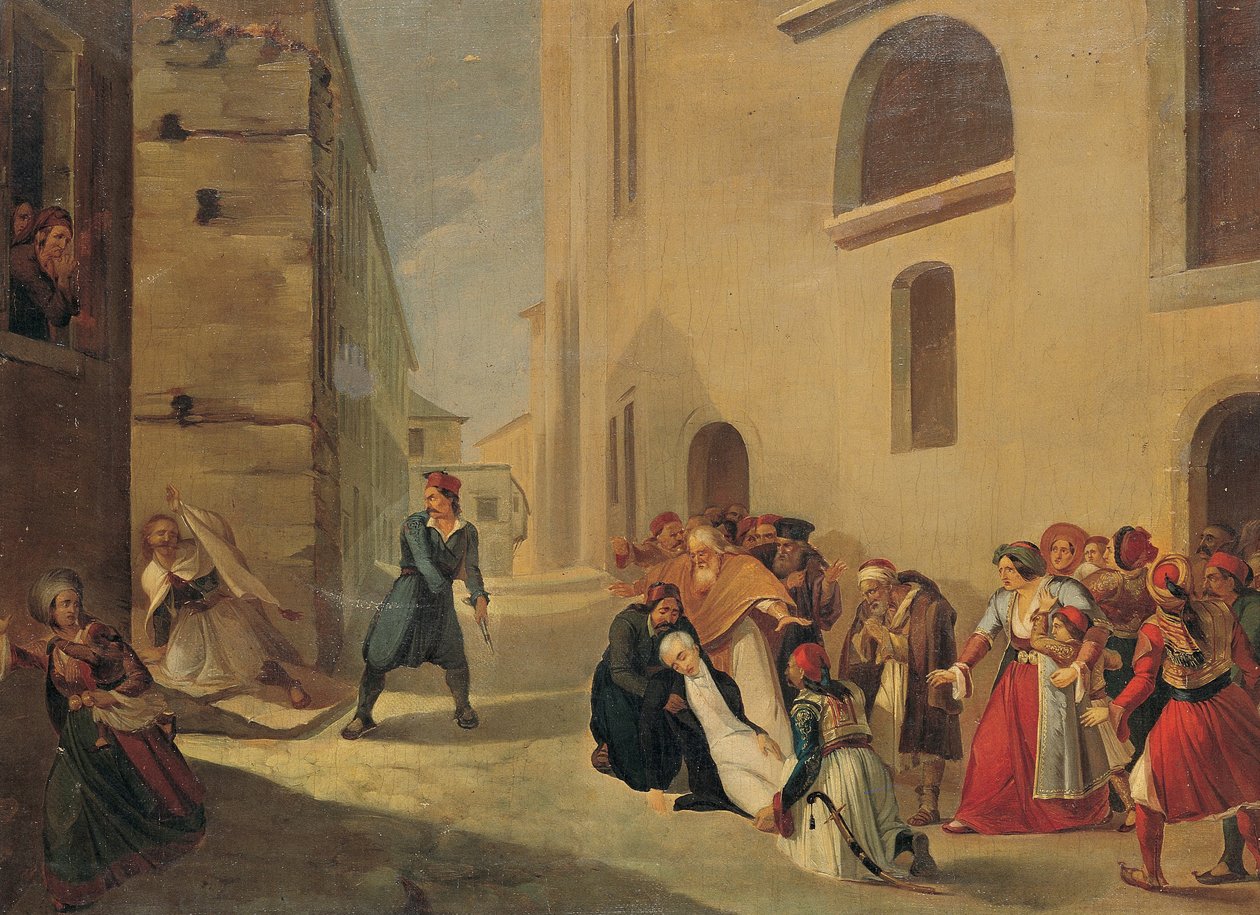 Kapodisztria meggyilkolása alkotó: Tsokos Dionysios