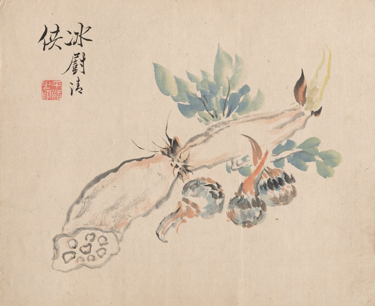 Lótuszgyökér és Adder nyelve alkotó: Tsubaki Chinzan