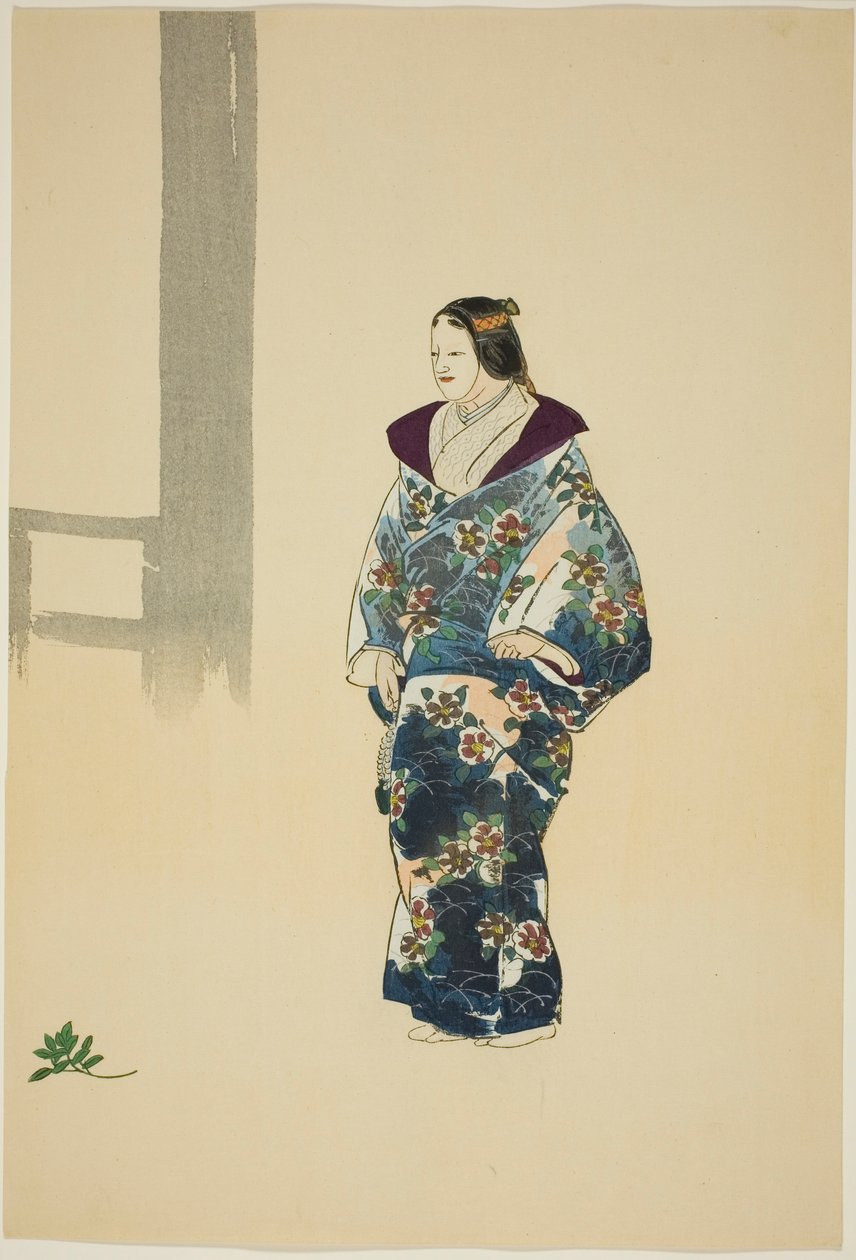 Tomonaga, a "One Hundred No Dramas (Nogaku hyakuban)" sorozatból. alkotó: Tsukioka Kogyo