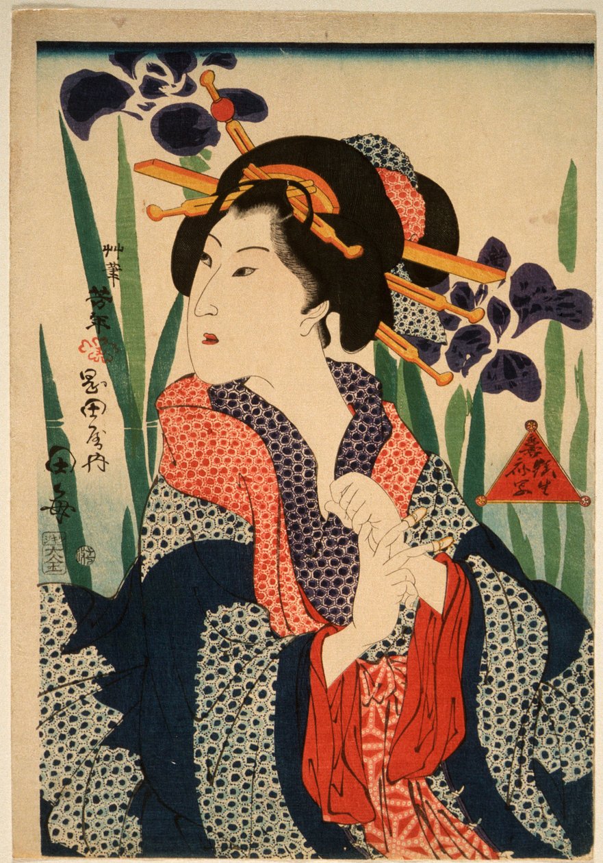 Taume kurtizán alkotó: Tsukioka Yoshitoshi