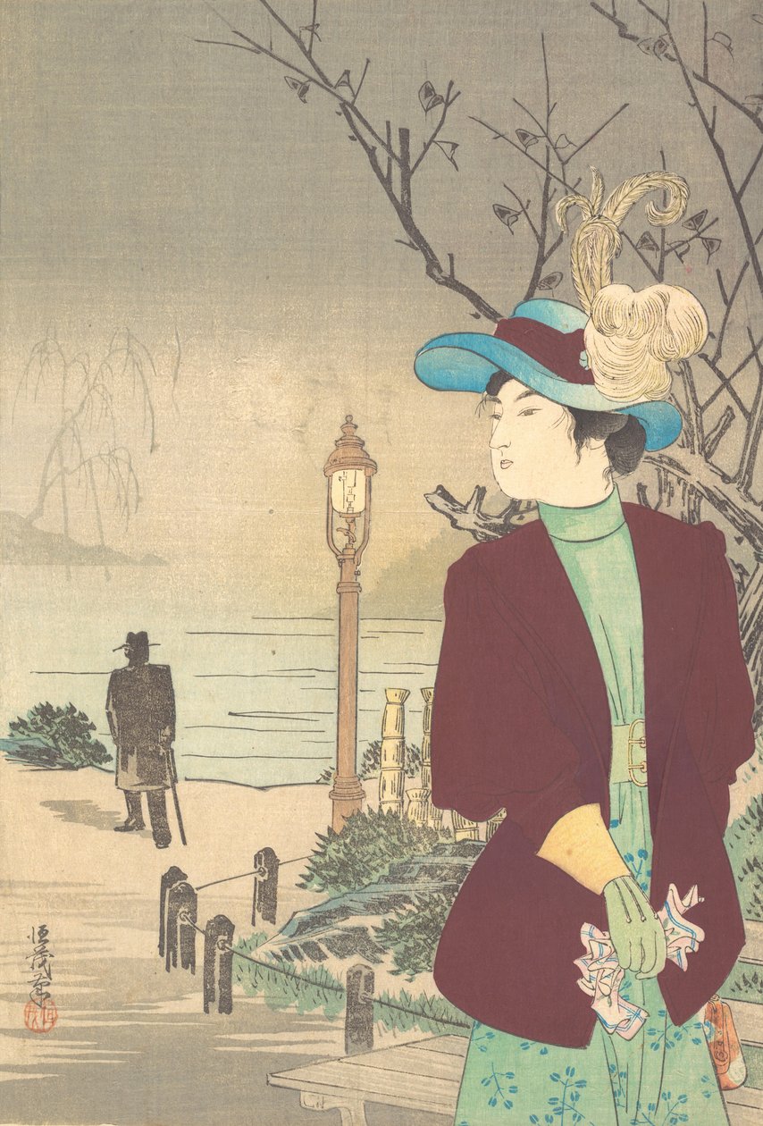 Nyomtatás, kb. 1900. alkotó: Tsuneshige