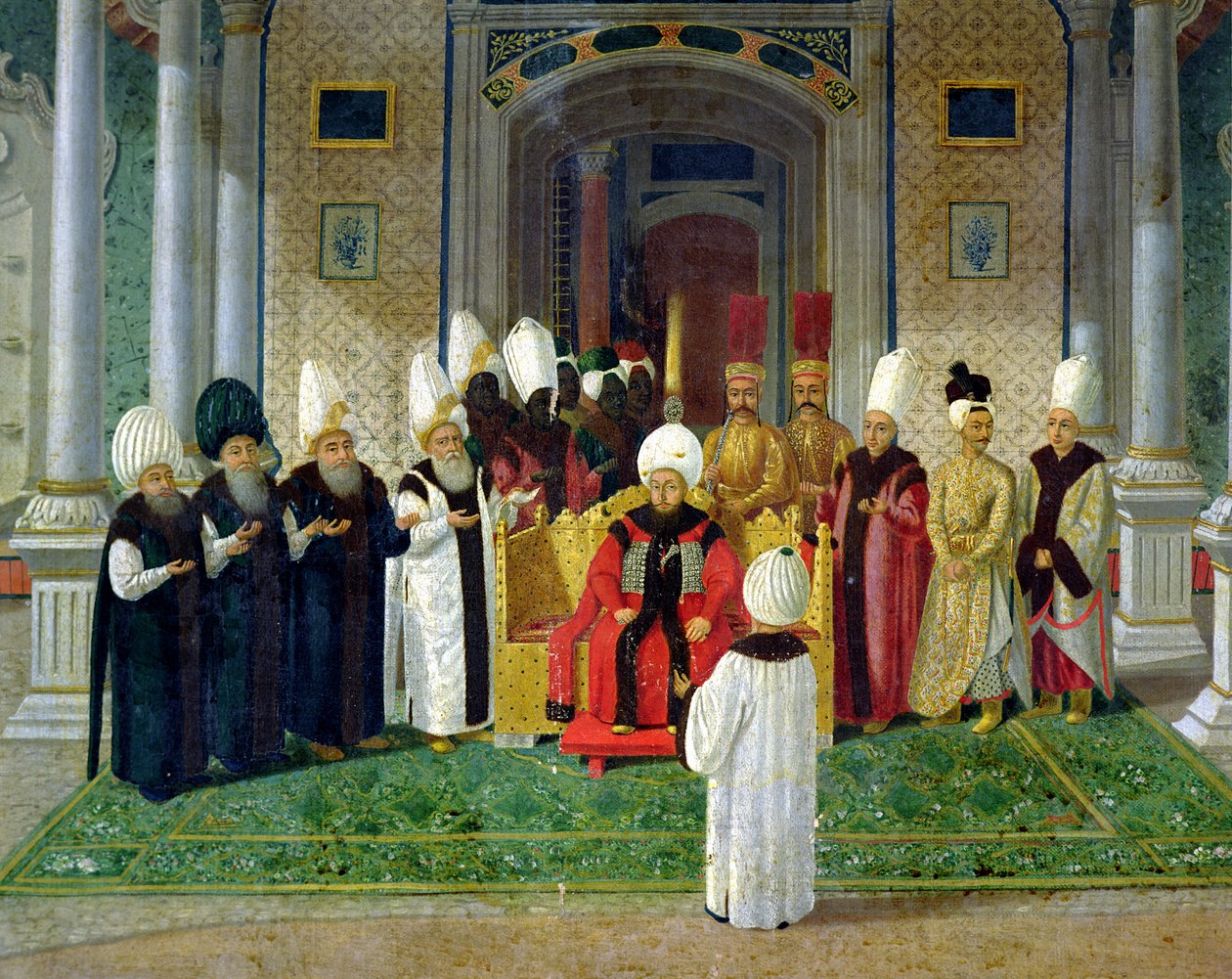 Fogadás III. Szelim szultán udvarában (1761-1807) alkotó: Turkish School