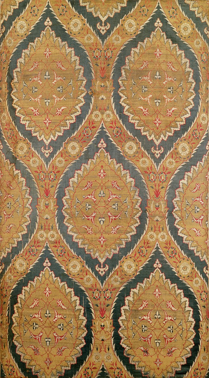 Textiltábla, 16.17. század (selyem twill szatén alapon) alkotó: Turkish School