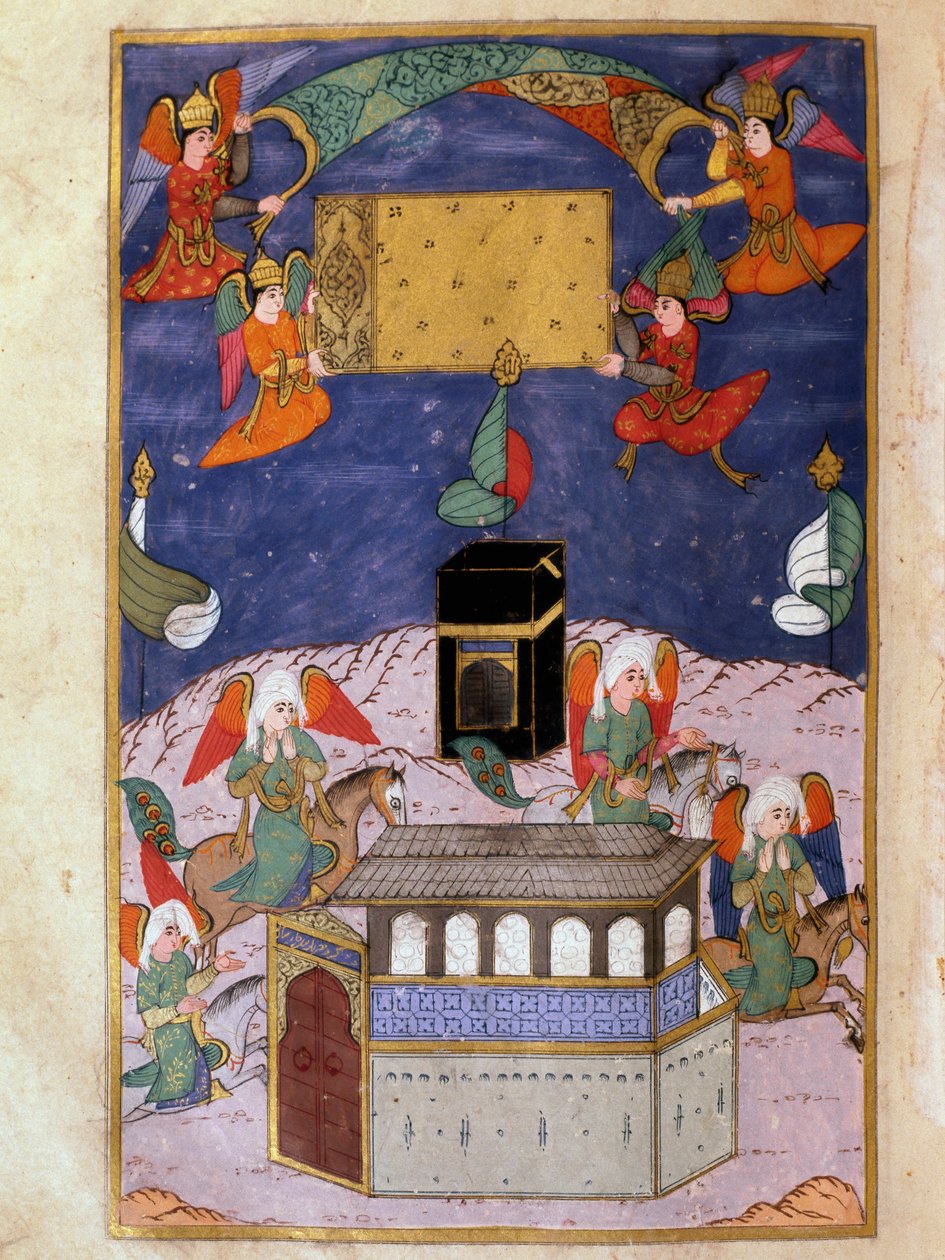 Angyalok díszítik a Kábát (Kaaba vagy Ka