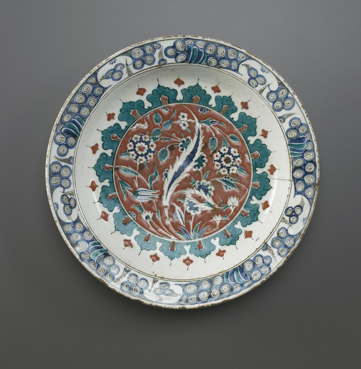 Edény, Iznik, Oszmán dinasztia (kerámia) alkotó: Turkish School