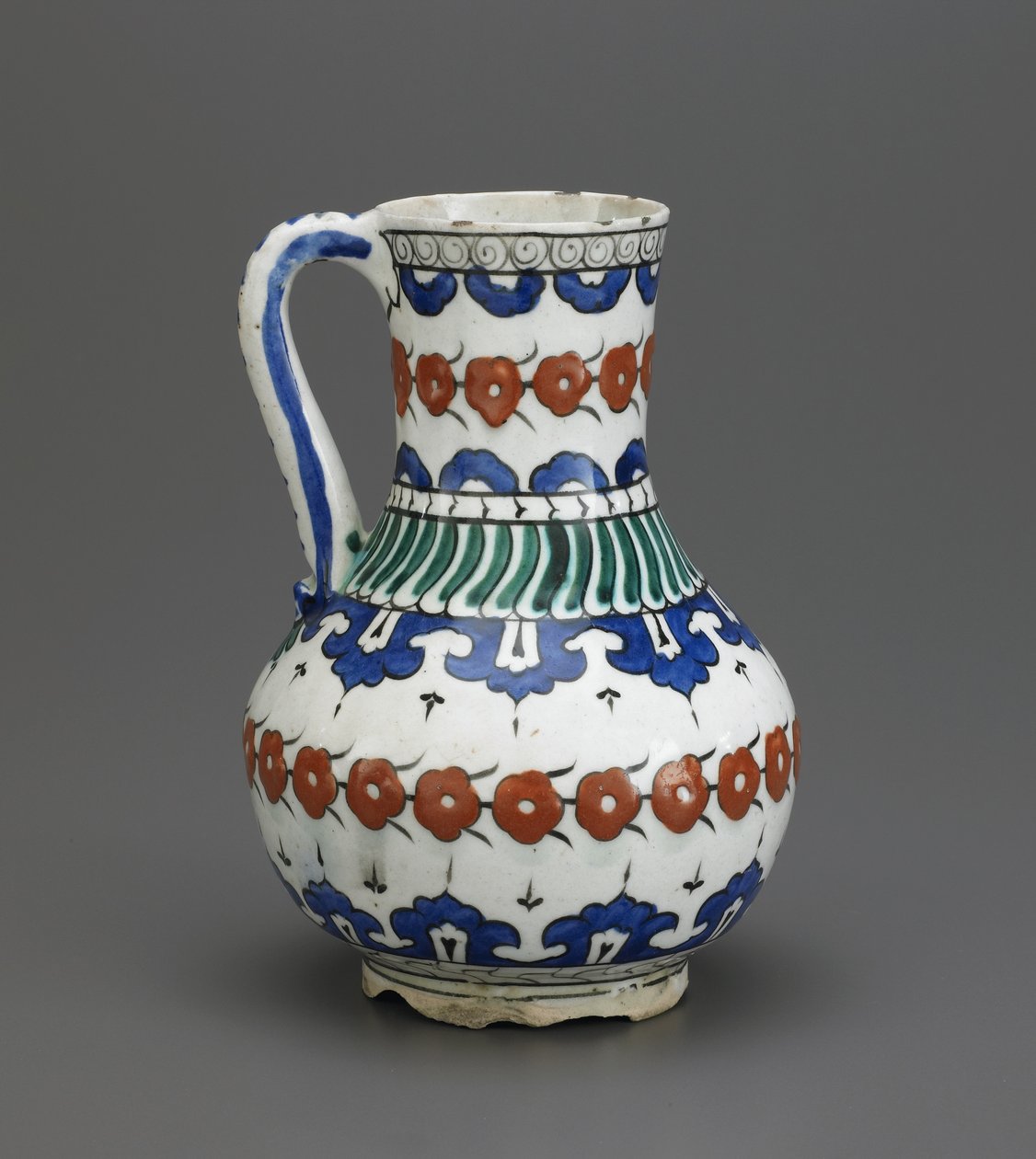 Kancsó, Iznik, Oszmán dinasztia, 16-17. század (kerámia) alkotó: Turkish School