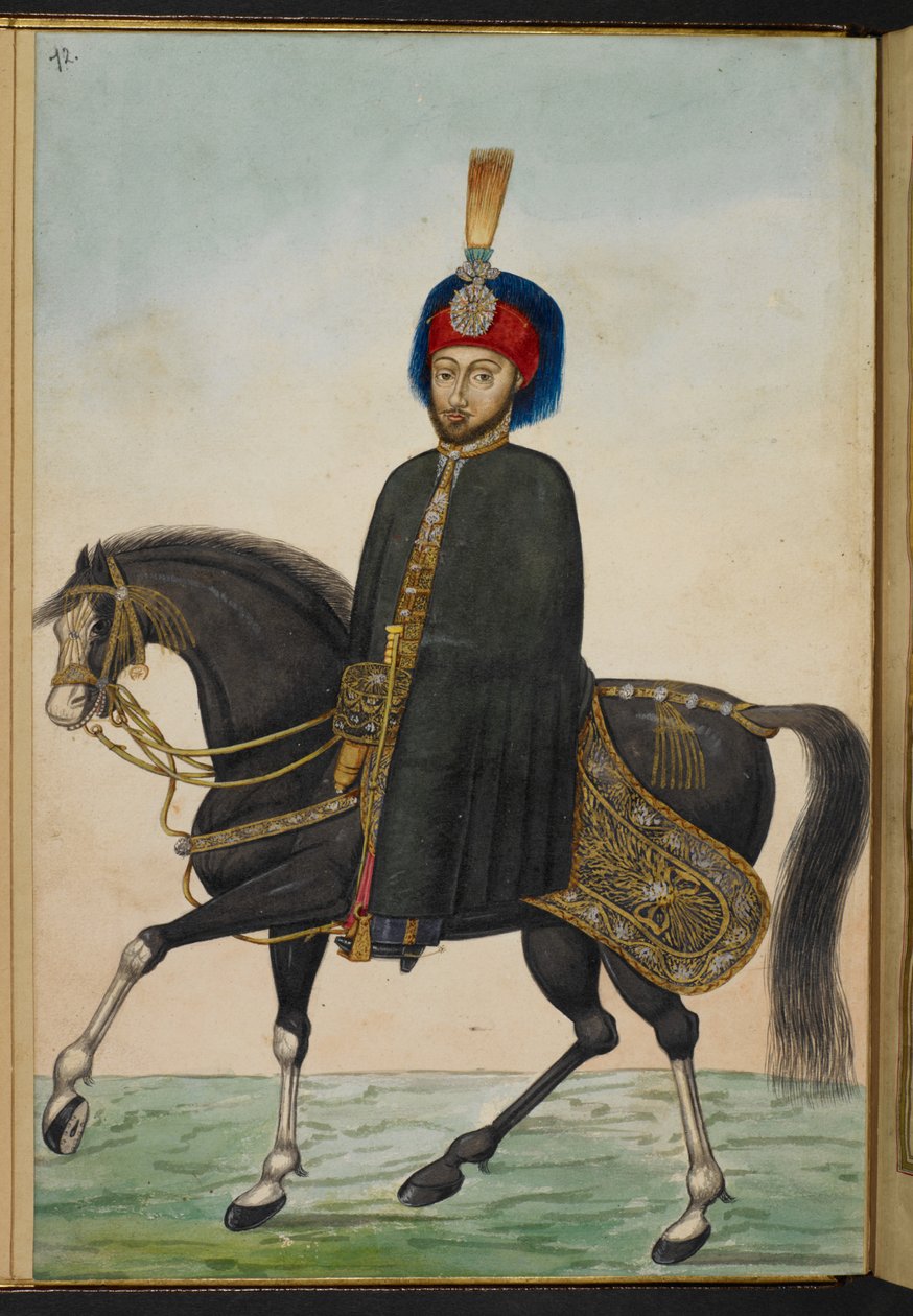 Vagy 9505 f.72r, Abdulmecit I (vellum) alkotó: Turkish School