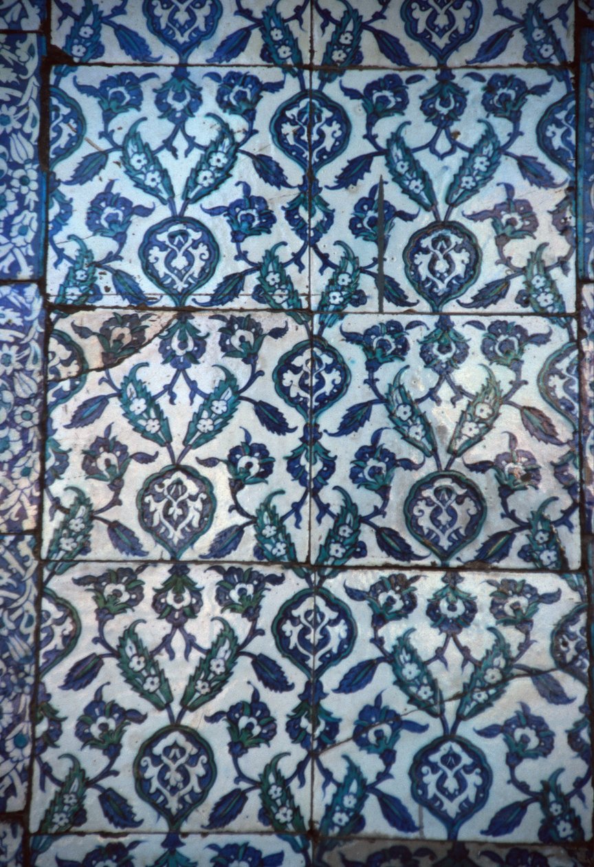 Oszmán csempe panel (kerámia) alkotó: Turkish School