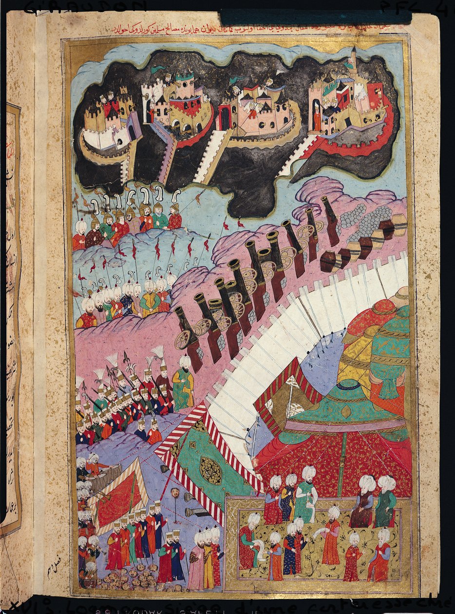 TSM H.1524 Csodálatos Szulejmán erői (1484-1566) Egy keresztény erődöt ostromolva, Lokman 