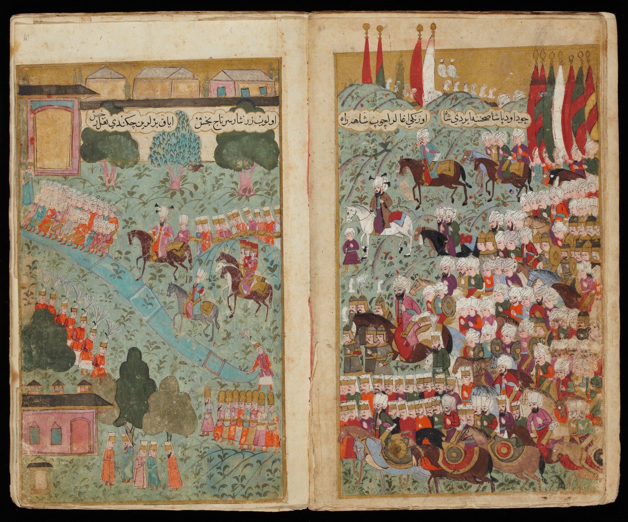 III. Mehmed megérkezik a győztes hadsereg élére Isztambulba III. Mehmed táborából. alkotó: Turkish master