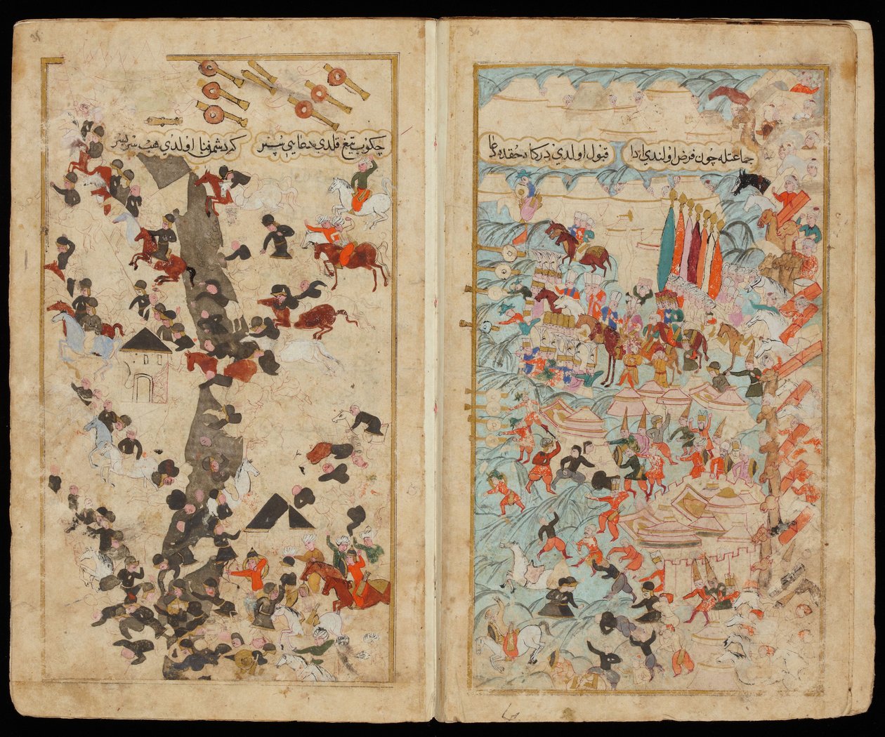 Keresztes csata 1596-ban III. Mehmed magyarországi hadjáratának kéziratából alkotó: Turkish master