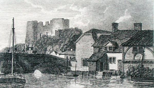 Tunbridge képe, Murray gravírozása, Michael Faraday albumából (metszet) alkotó: Turner (after)