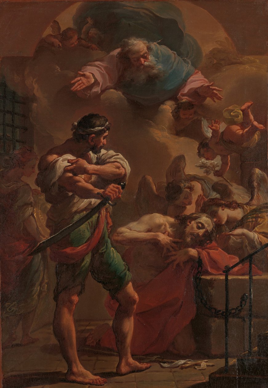 Keresztelő Szent János kivégzése, kb. 1770. alkotó: Ubaldo Gandolfi