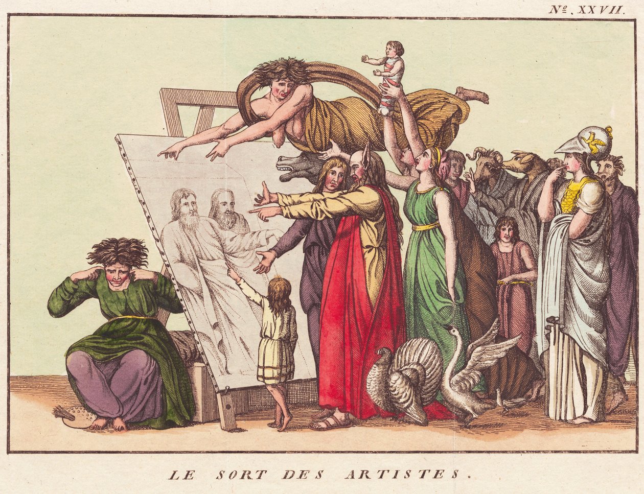 A művészek sorsa alkotó: Ubekendt dansk efter 1780