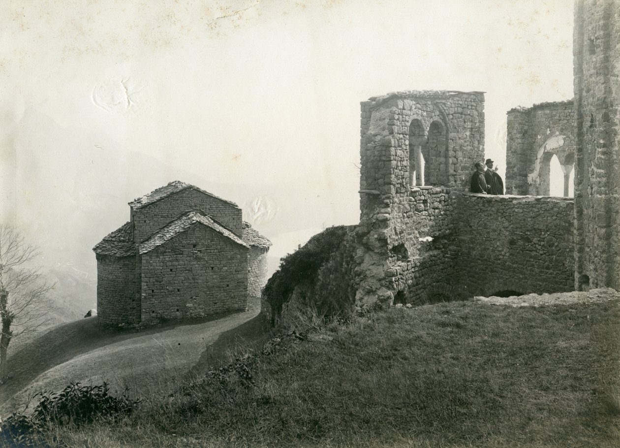 San Pietro al Monte apátság, Civate, Lombardia, Olaszország, Ugo Monneret de Villard fotója, 1910 körül. alkotó: Ugo Monneret de Villard