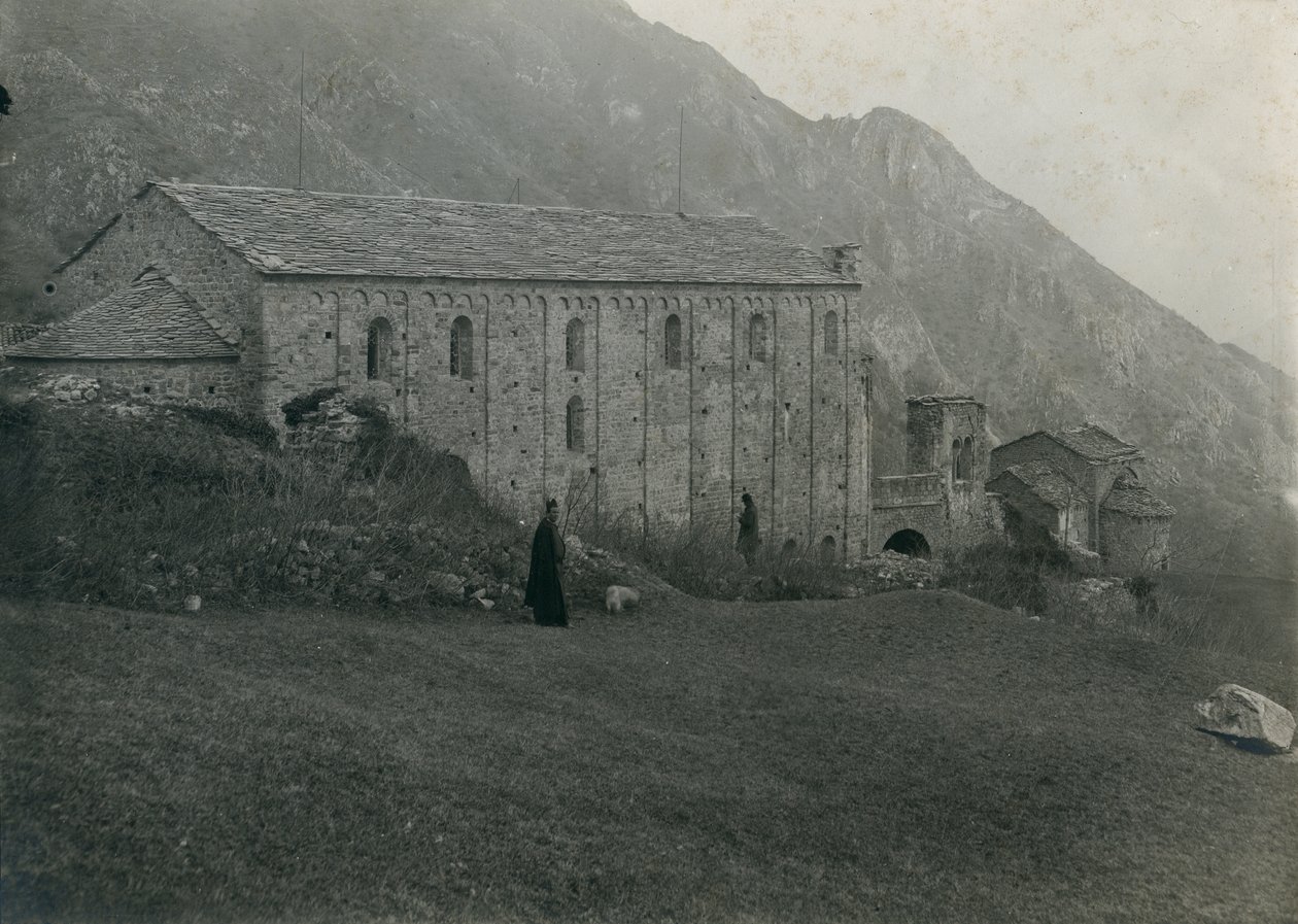 San Pietro al Monte apátság, Civate, Lombardia, Olaszország, Ugo Monneret de Villard fotója, 1910 körül. alkotó: Ugo Monneret de Villard