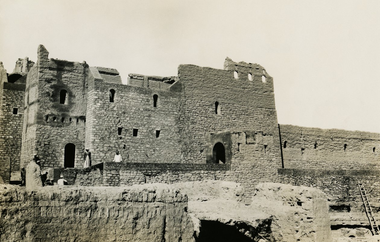 Szent Simeon kolostor a helyreállítás után, Asszuán, Egyiptom, fotó: Ugo Monneret de Villard alkotó: Ugo Monneret de Villard