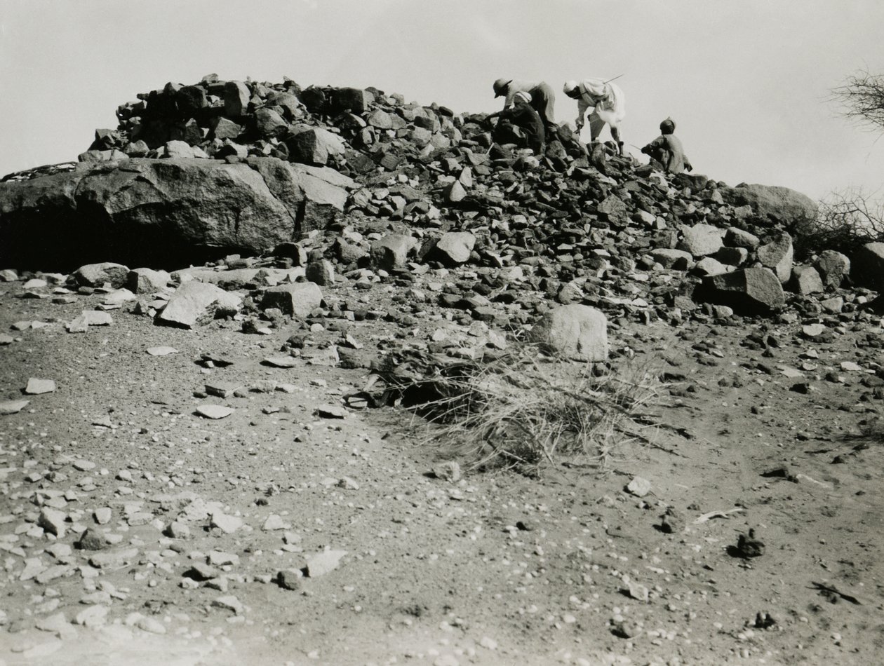 Romok a Goz Regeb régióban, Szudán, Ugo Monneret de Villard fotója, 1925 körül. alkotó: Ugo Monneret de Villard