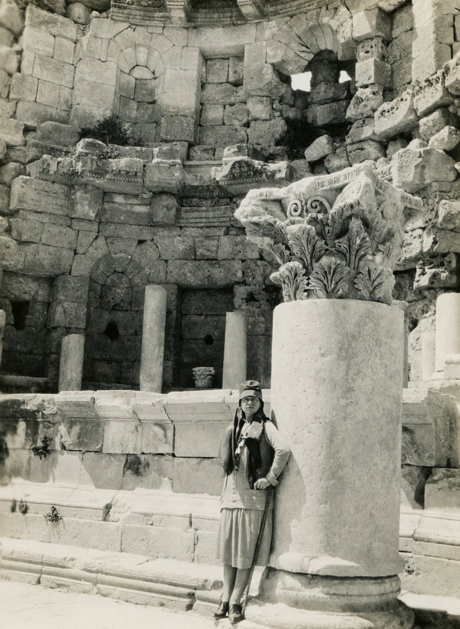 A nimfaeum, Gerasa görög-római város (ma Jerash), Ugo Monneret de Villard fotója, 1930 körül. alkotó: Ugo Monneret de Villard