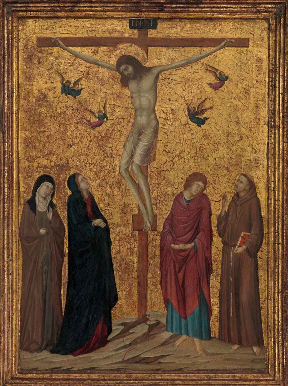 A keresztre feszítés, kb. 1315-20. alkotó: Ugolino da Siena