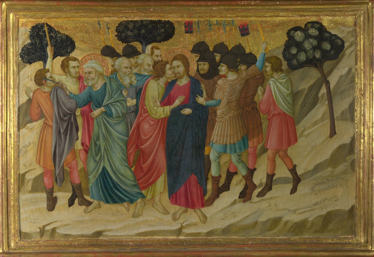 Krisztus árulása A firenzei Santa Croce-bazilikából, c. 1324-1325 alkotó: Ugolino di Nerio