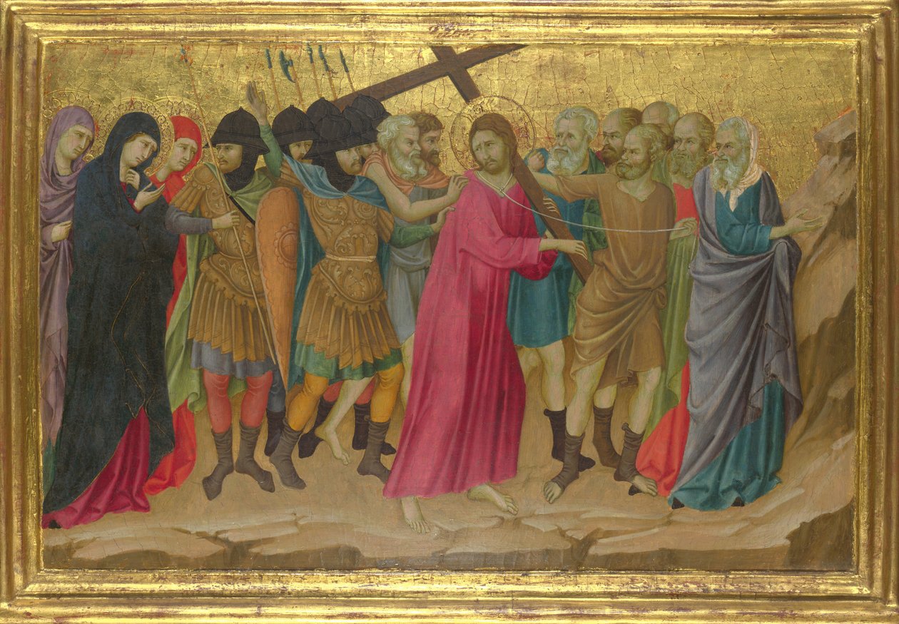 Út a kálváriához a firenzei Santa Croce-bazilikától, kb. 1324-1325 alkotó: Ugolino di Nerio