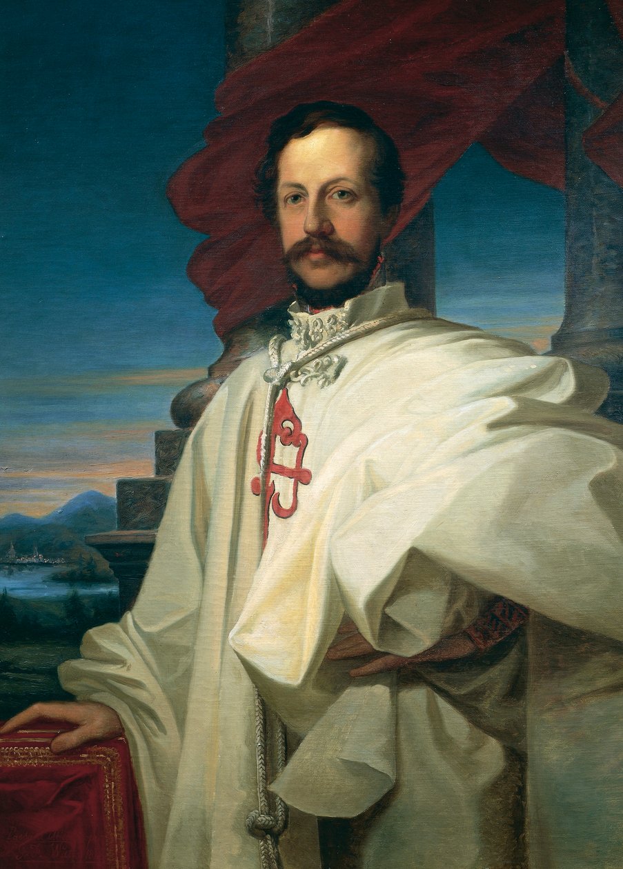 Bourbon-Pármai Károly portréja (Madrid alkotó: Ulisse Passani