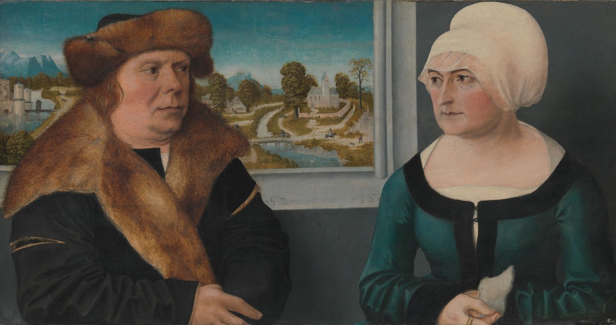 Egy férfi és felesége portréja, 1512 alkotó: Ulrich the Elder Apt