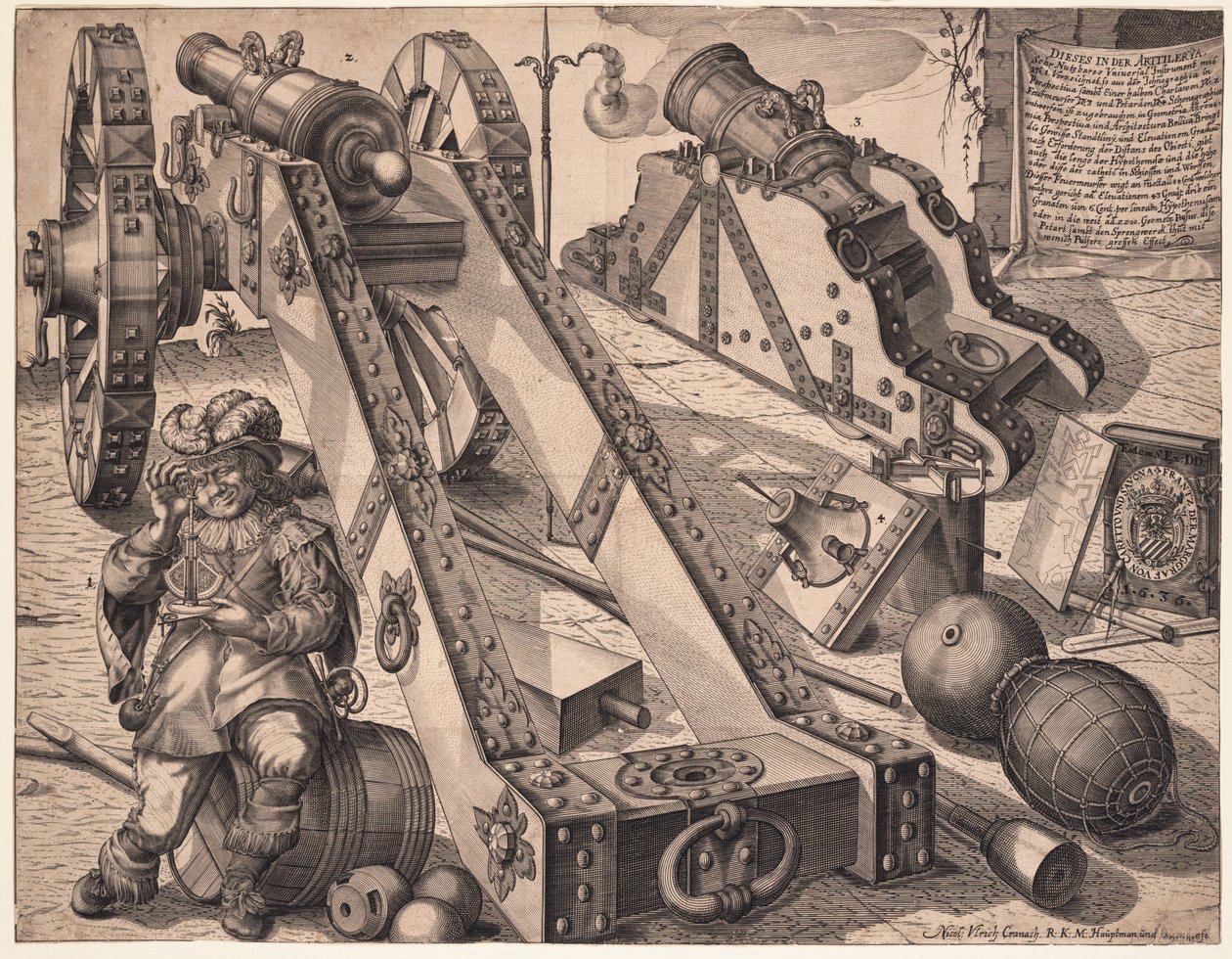 Tüzérségi ágyú, 1636 alkotó: Ulrich von Cranach
