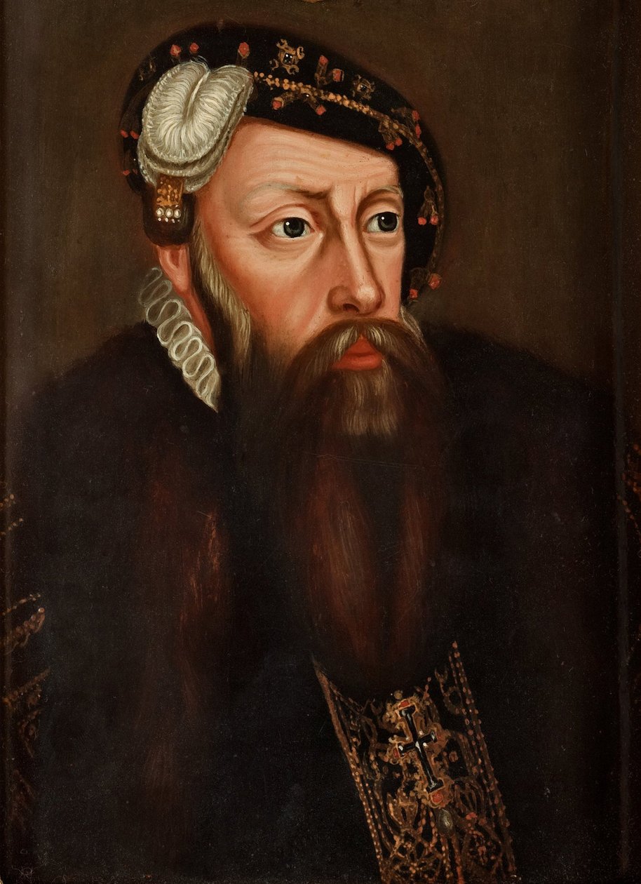 I. Gusztáv svéd király portréja 1496-1560 alkotó: Ulrika Fredrika Pasch