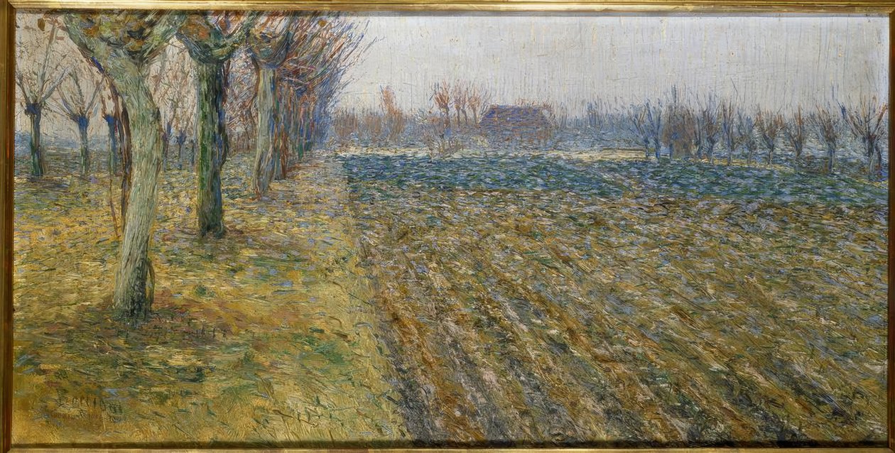 Táj Padova közelében alkotó: Umberto Boccioni