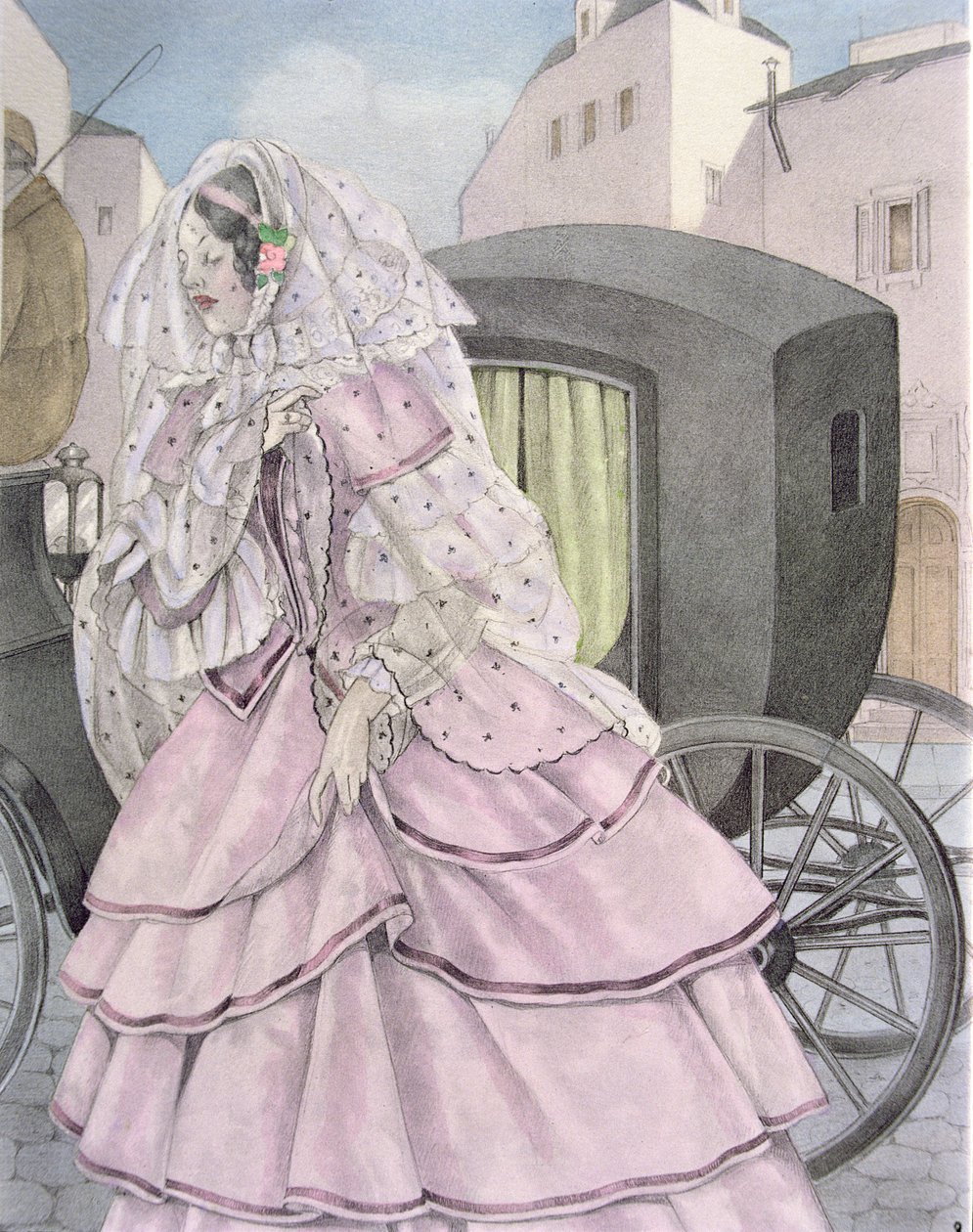 Illusztráció Gustave Flaubert (1821-80) „Madame Bovary” című művéhez, kiadó: Gibert Jeune alkotó: Umberto (after) Brunelleschi