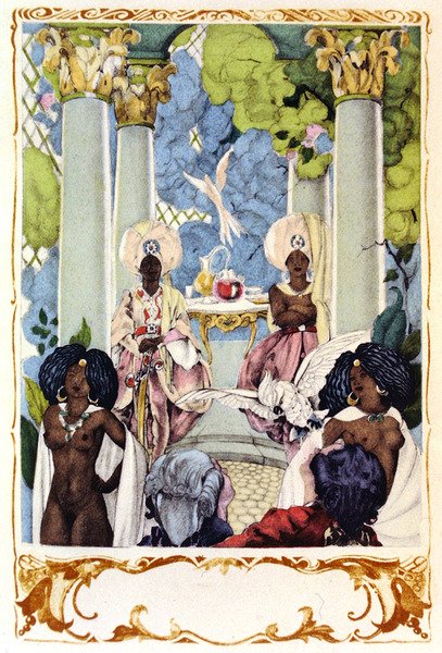 Illusztráció Voltaire „Candide” című művéből, Gibert Jeune kiadásában alkotó: Umberto (after) Brunelleschi