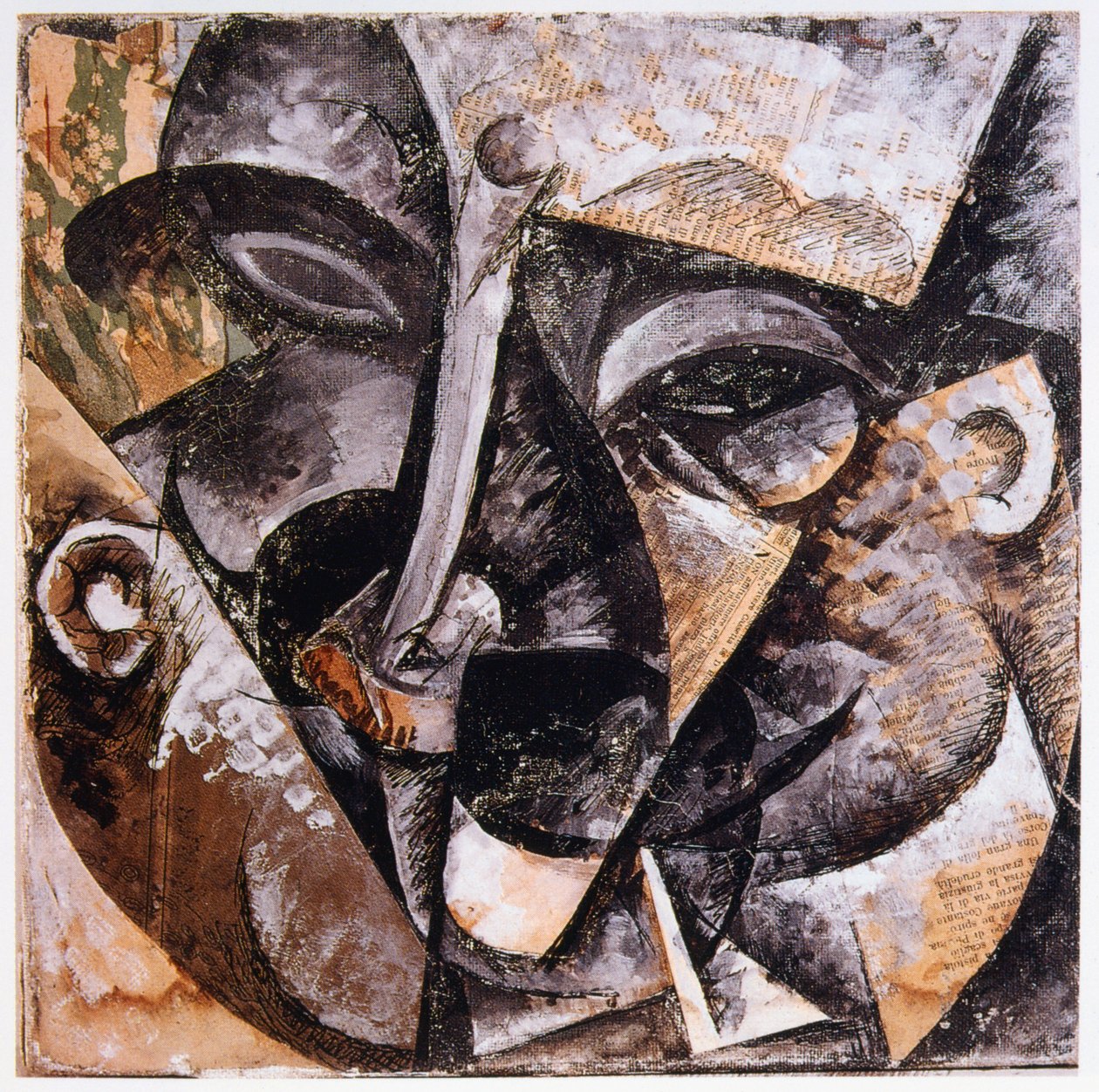 Egy férfifej dinamizmusa, 1914 alkotó: Umberto Boccioni
