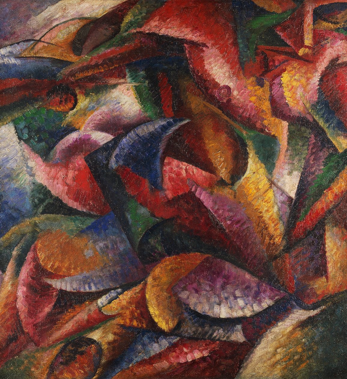 Az emberi test dinamizmusa, Umberto Boccioni (1882-1916), olaj, vászon alkotó: Umberto Boccioni