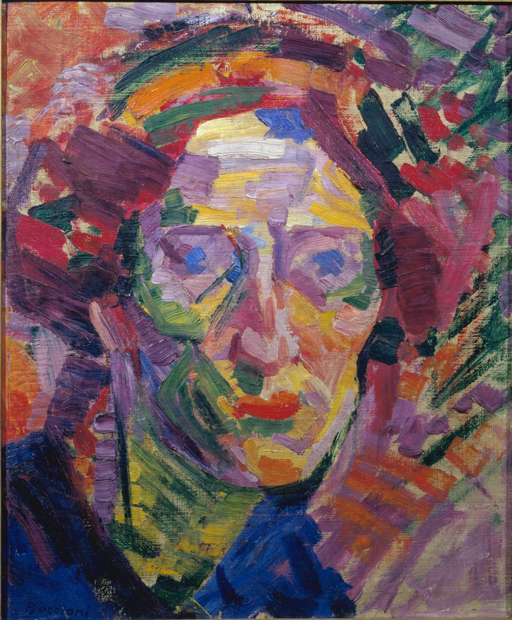 Futurizmus: "" Női portré" vagy "" Casanova grófnő portréja"" Umberto Boccioni (1882-1916) festménye alkotó: Umberto Boccioni