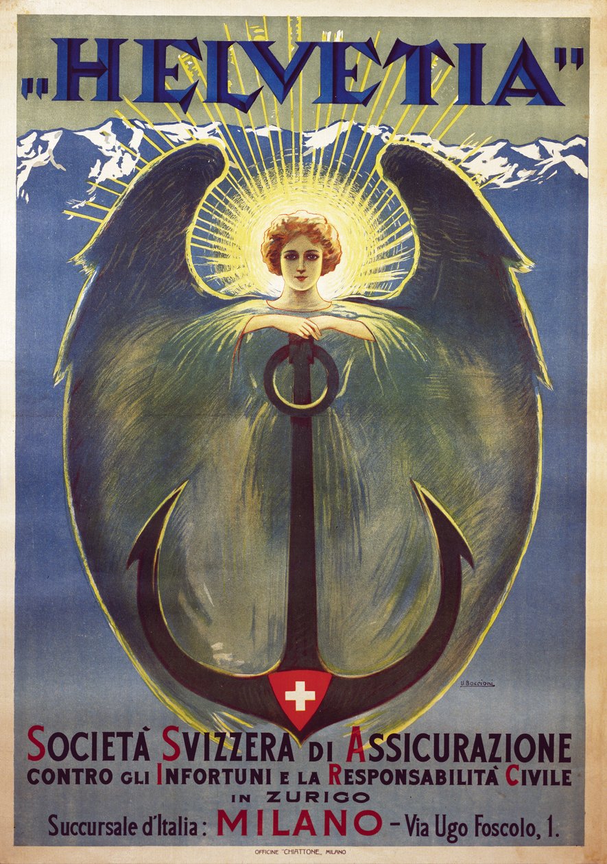 Helvetia poszter, Umberto Boccioni alkotó: Umberto Boccioni